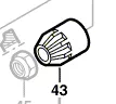 Pignon 11 dents PWS 550 / PWS 9-125 CE / PWS 8-125 CE